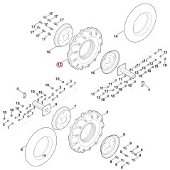 Pneumatico 62517118801 ORIGINALE STIHL | NewgardenParts.com