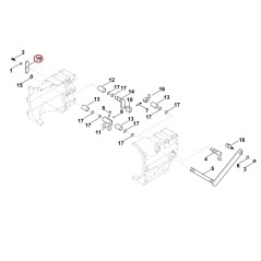 Support plate (gearshift) 62517187000 ORIGINAL STIHL | NewgardenParts.com