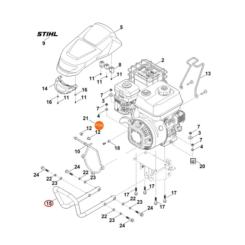 Handle 62517915705 ORIGINAL STIHL