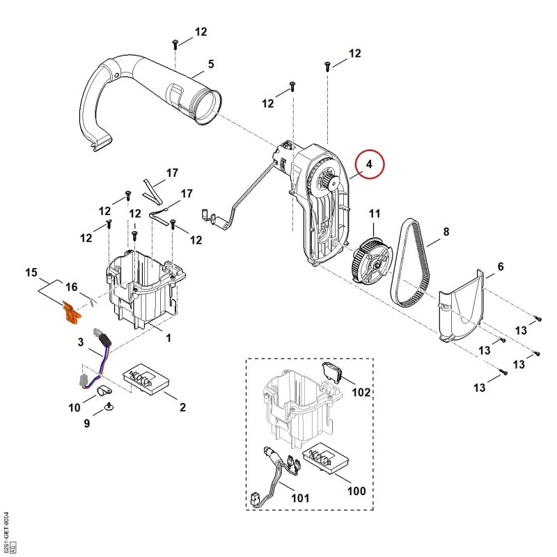 Elektromotor 62916000210 ORIGINAL STIHL