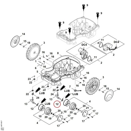 Wellendichtring (12x22x5) 63097092103 ORIGINAL STIHL | NewgardenParts.com