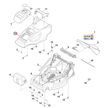 Motorhaube kpl. 63117602285 ORIGINAL STIHL | NewgardenParts.com
