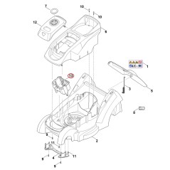 Support de batterie 63204030406 ORIGINAL STIHL | NewgardenParts.com