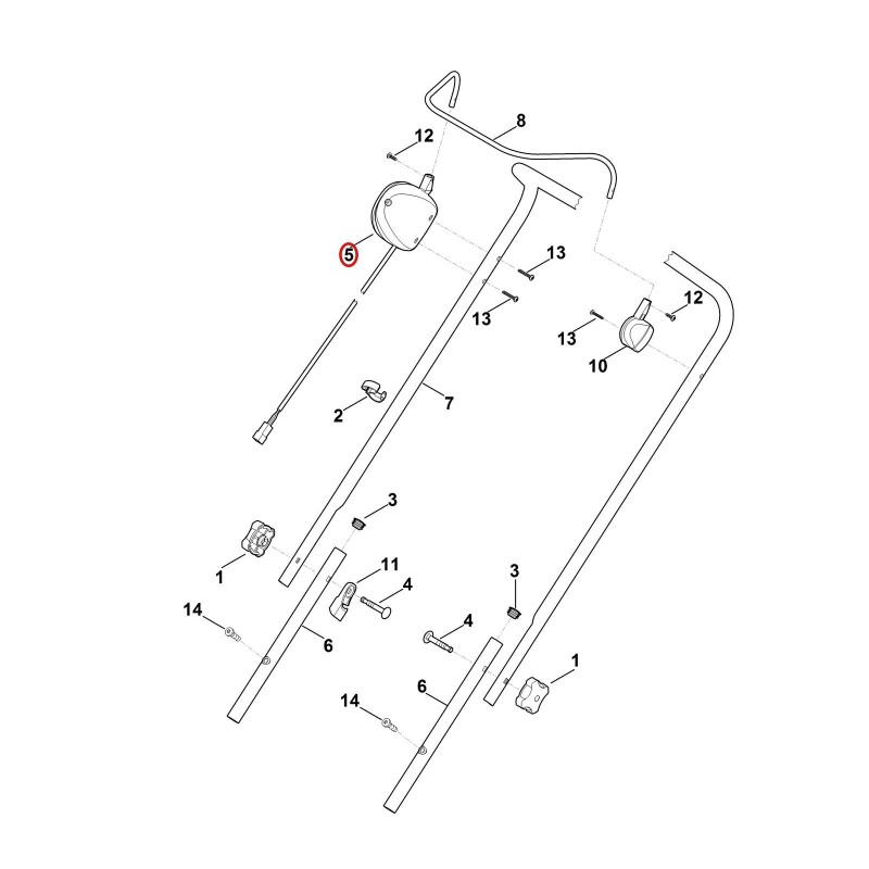 Dead-man switch 63204300403 ORIGINAL STIHL