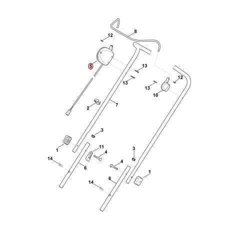 Interruttore “uomo-morto” 63204300403 ORIGINALE STIHL | NewgardenParts.com