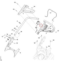 Interruttore “uomo-morto” 63204300432 ORIGINALE STIHL | NewgardenParts.com
