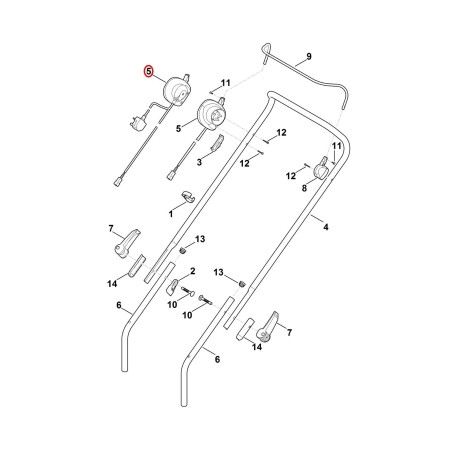 Dead-man switch EUR 63384300405 ORIGINAL STIHL | NewgardenParts.com