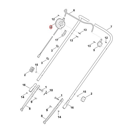 Dead-man switch EUR 63404300415 ORIGINAL STIHL | NewgardenParts.com
