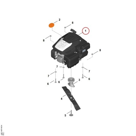 Motore EVC 200.4 (EVC200-0009) 63500111814 ORIGINALE STIHL | NewgardenParts.com