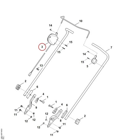 Interruttore automatico d’emergenza 63504300405 ORIGINALE STIHL | NewgardenParts.com