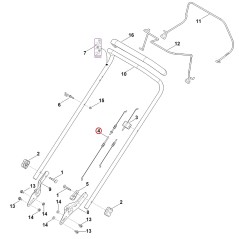 Cable 63507007528 ORIGINAL STIHL | NewgardenParts.com