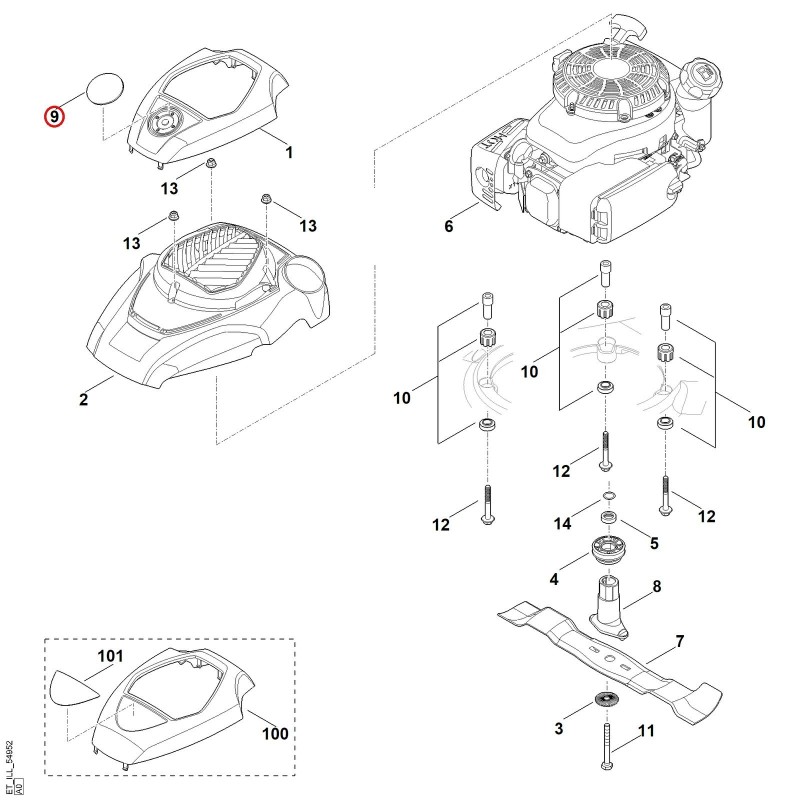 Model plate RM 650 V 63649671506 ORIGINAL STIHL