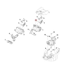 Flat spring 63684358900 ORIGINAL STIHL | NewgardenParts.com