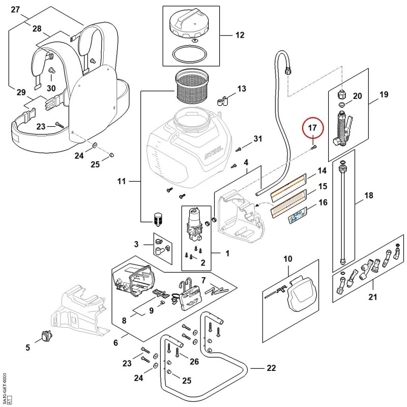 Vis 4,2x16 63689513510 ORIGINAL STIHL