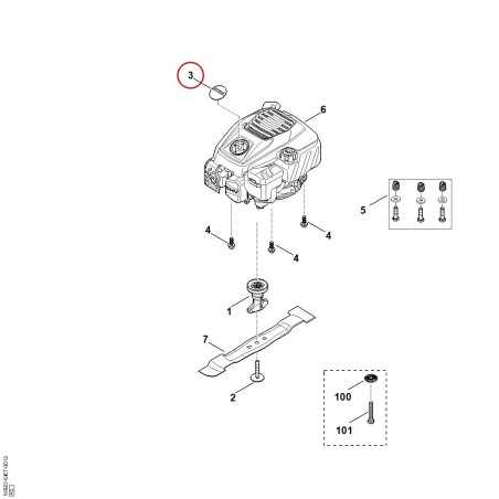 Model plate RM 253 T 63719671512 ORIGINAL STIHL | NewgardenParts.com