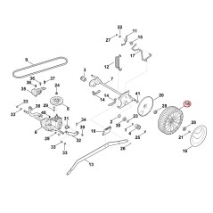 Wheel assy. 230 63747000400 ORIGINAL STIHL | NewgardenParts.com