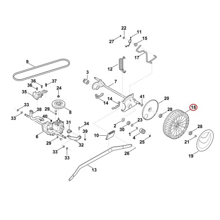 Komplettes Rad 230 63747000400 ORIGINAL STIHL | NewgardenParts.com
