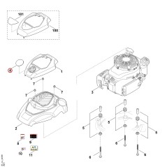 Model plate RM 655 VS 63749671512 ORIGINAL STIHL | NewgardenParts.com