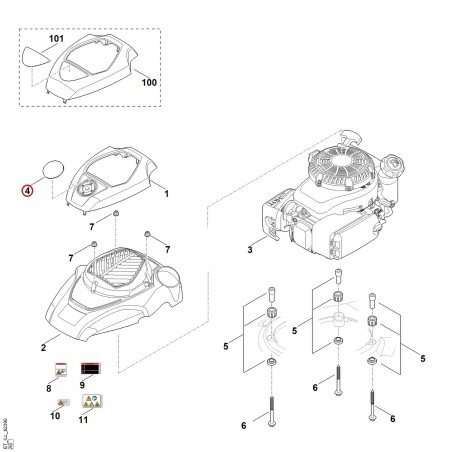Typenschild RM 655 VS 63749671512 ORIGINAL STIHL | NewgardenParts.com