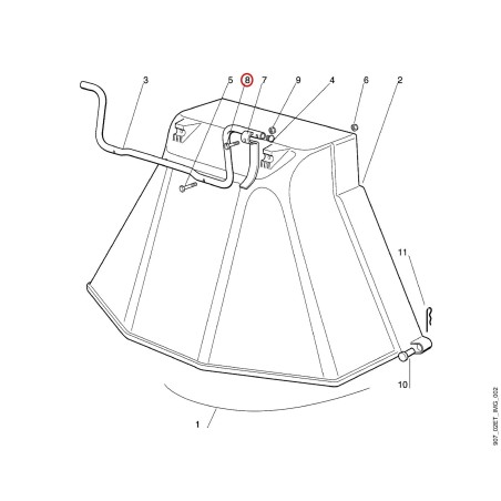 Tornillo hexagonal M6x25 90083181350 ORIGINAL STIHL | NewgardenParts.com