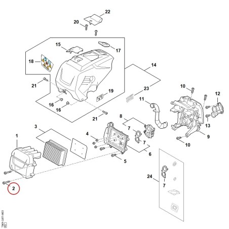 Spline screw IS-M5x35x12 90223411081 ORIGINAL STIHL | NewgardenParts.com