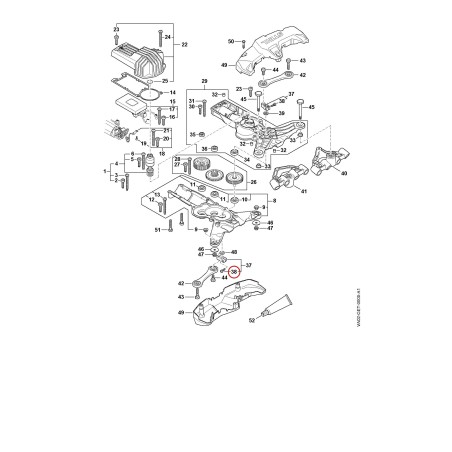 Spline screw IS-M4x12 90223710658 ORIGINAL STIHL | NewgardenParts.com