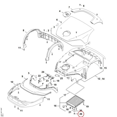 Self-tapping screw IS-A6x16 90764784425 ORIGINAL STIHL | NewgardenParts.com