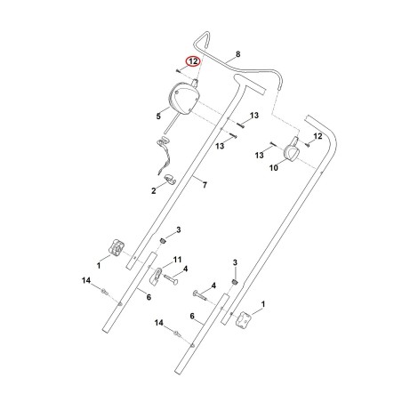 Self-tapping screw P4x14 91040038739 ORIGINAL STIHL | NewgardenParts.com