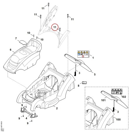 Vis taraud P8x40 91040079991 ORIGINAL STIHL | NewgardenParts.com
