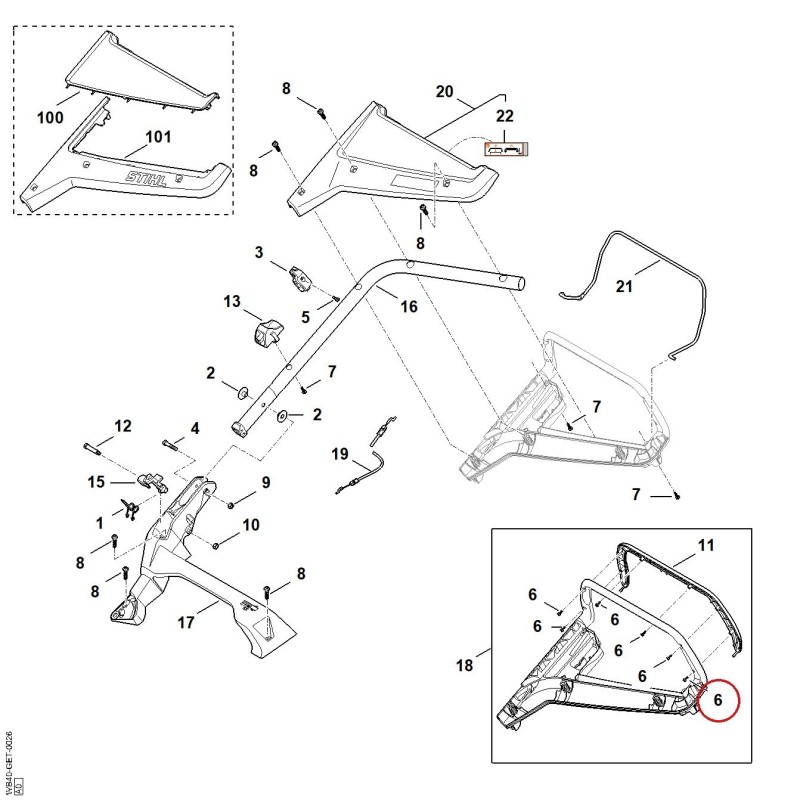 Vite P4x12 91040200660 ORIGINALE STIHL Vite P4x12 91040200660 ORIGINALE STIHL