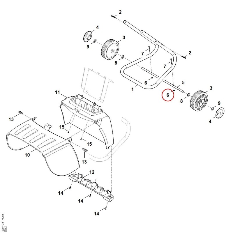 Sechskantmutter M5 92102590700 ORIGINAL STIHL