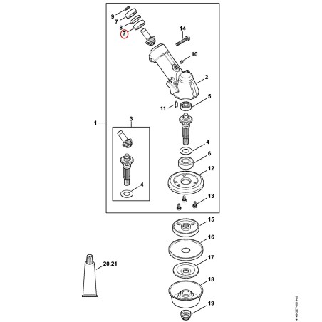 Rodamiento ranurado de bolas 6001-2Z 95030035159 ORIGINAL STIHL | NewgardenParts.com