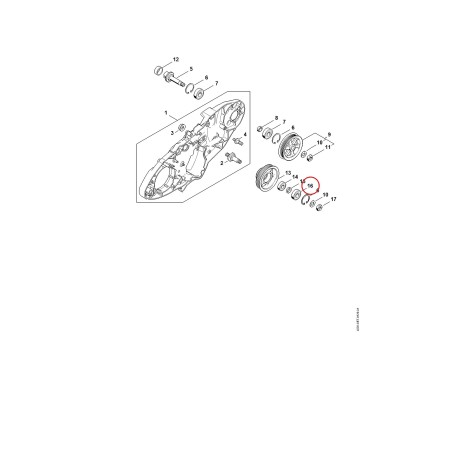 Rodamiento ranurado de bolas 6201-2RS 95030036444 ORIGINAL STIHL | NewgardenParts.com