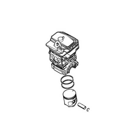 Cylindre et diamètre du piston 44 mm modèles MS251 ORIGINAL STIHL 11430201207 | NewgardenParts.com