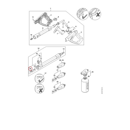 O-Ring N7x1.2-NBR90 96459517470 ORIGINAL STIHL | NewgardenParts.com