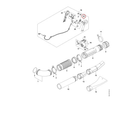 Aufkleber Bedienfeld BA034328300 ORIGINAL STIHL | NewgardenParts.com