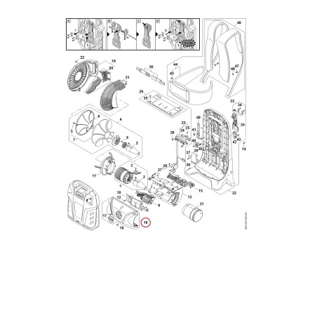 Motorgehäusehälfte BA036004700 ORIGINAL STIHL | NewgardenParts.com