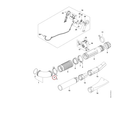 Collier de serrage BA037088700 ORIGINAL STIHL | NewgardenParts.com