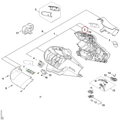 Sticker for control panel BA064328300 ORIGINAL STIHL | NewgardenParts.com