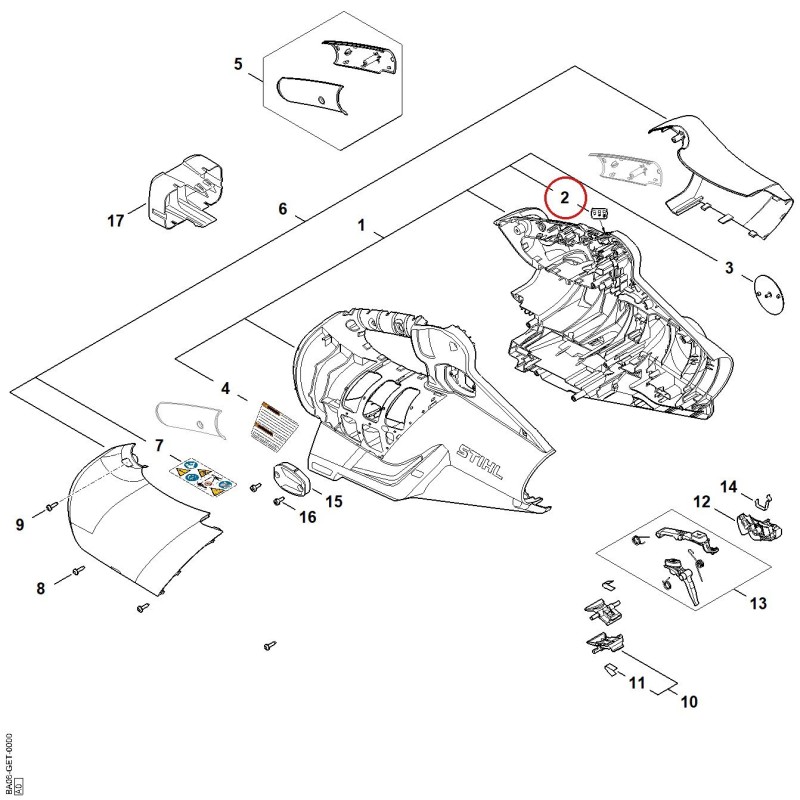 Sticker for control panel BA064328300 ORIGINAL STIHL Sticker for control panel BA064328300 ORIGINAL STIHL