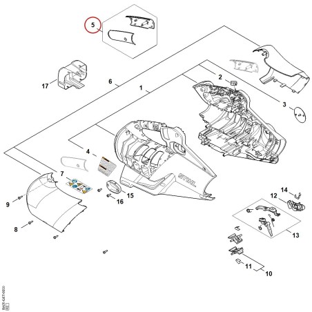 Semi-maniglia BA067900600 ORIGINALE STIHL | NewgardenParts.com