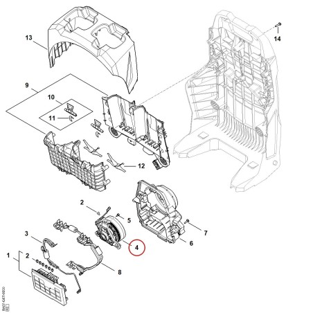 Motor eléctrico BA076000200 ORIGINAL STIHL | NewgardenParts.com