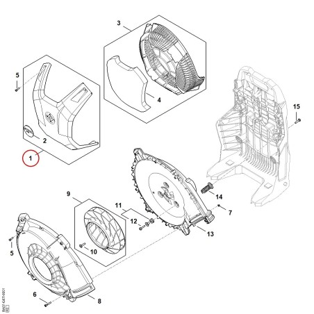 Plaque de protection BA077207600 ORIGINAL STIHL | NewgardenParts.com