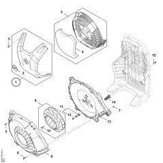 Plaque de protection BA077207601 ORIGINAL STIHL | NewgardenParts.com