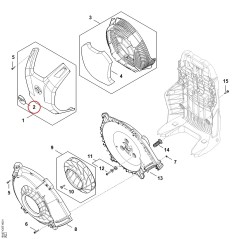 Model plate BRA 500 BA079671500 ORIGINAL STIHL | NewgardenParts.com