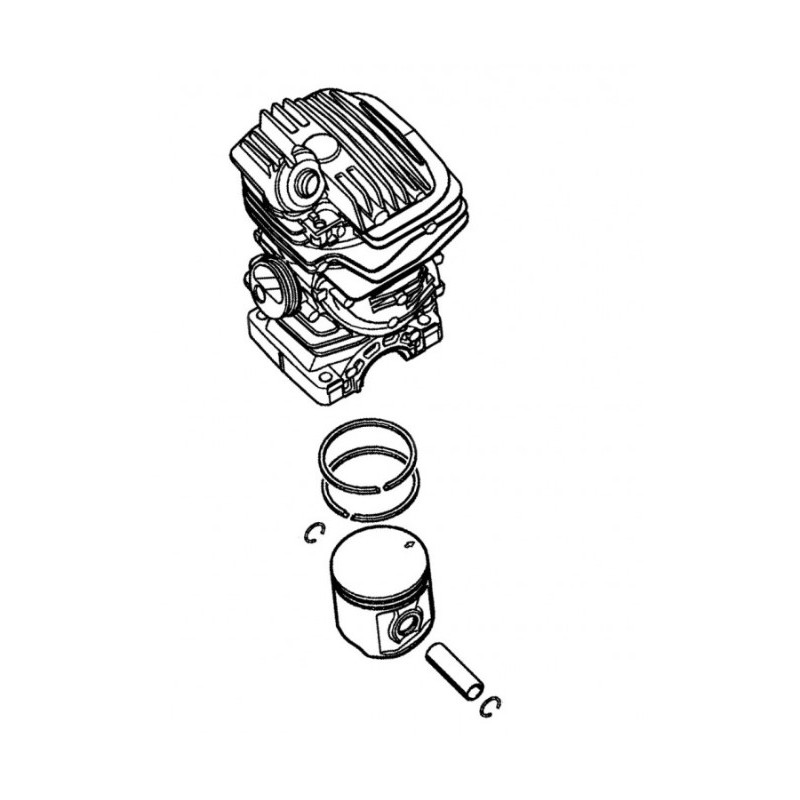 Cilindro e pistone diametro 44,7 mm modelli MS271 ORIGINALE STIHL 11410201204