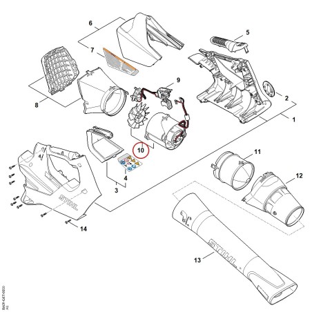 Gruppo motore BA080115000 ORIGINALE STIHL | NewgardenParts.com