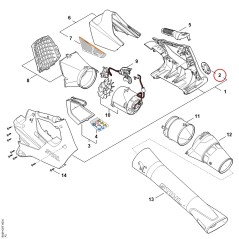 Plaque matricule BGA 30 BA089671500 ORIGINAL STIHL | NewgardenParts.com