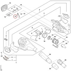 Interruptor BA094300500 ORIGINAL STIHL | NewgardenParts.com