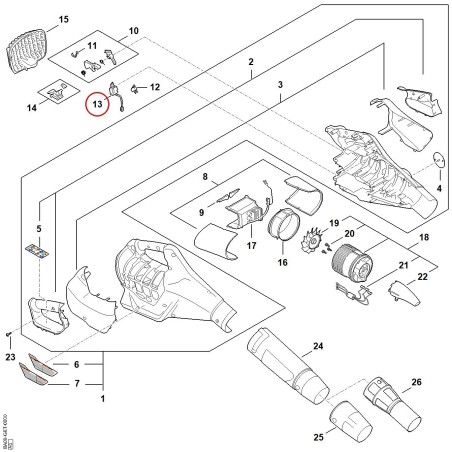 Schalter BA094300500 ORIGINAL STIHL | NewgardenParts.com